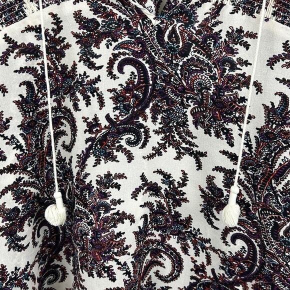 Liz Claiborne Women’s S Multicolor Boho Floral Lightweight 3/4 Sleeve Blouse Top - Picture 4 of 5